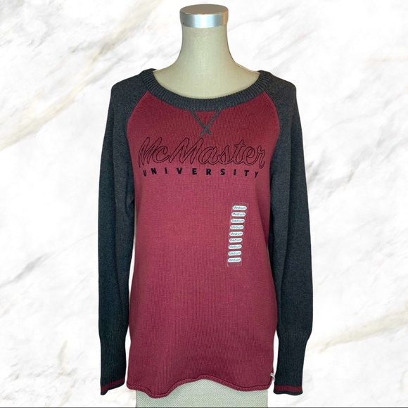 McMaster University Sweaters - McMaster University | Maroon & Grey Sweater